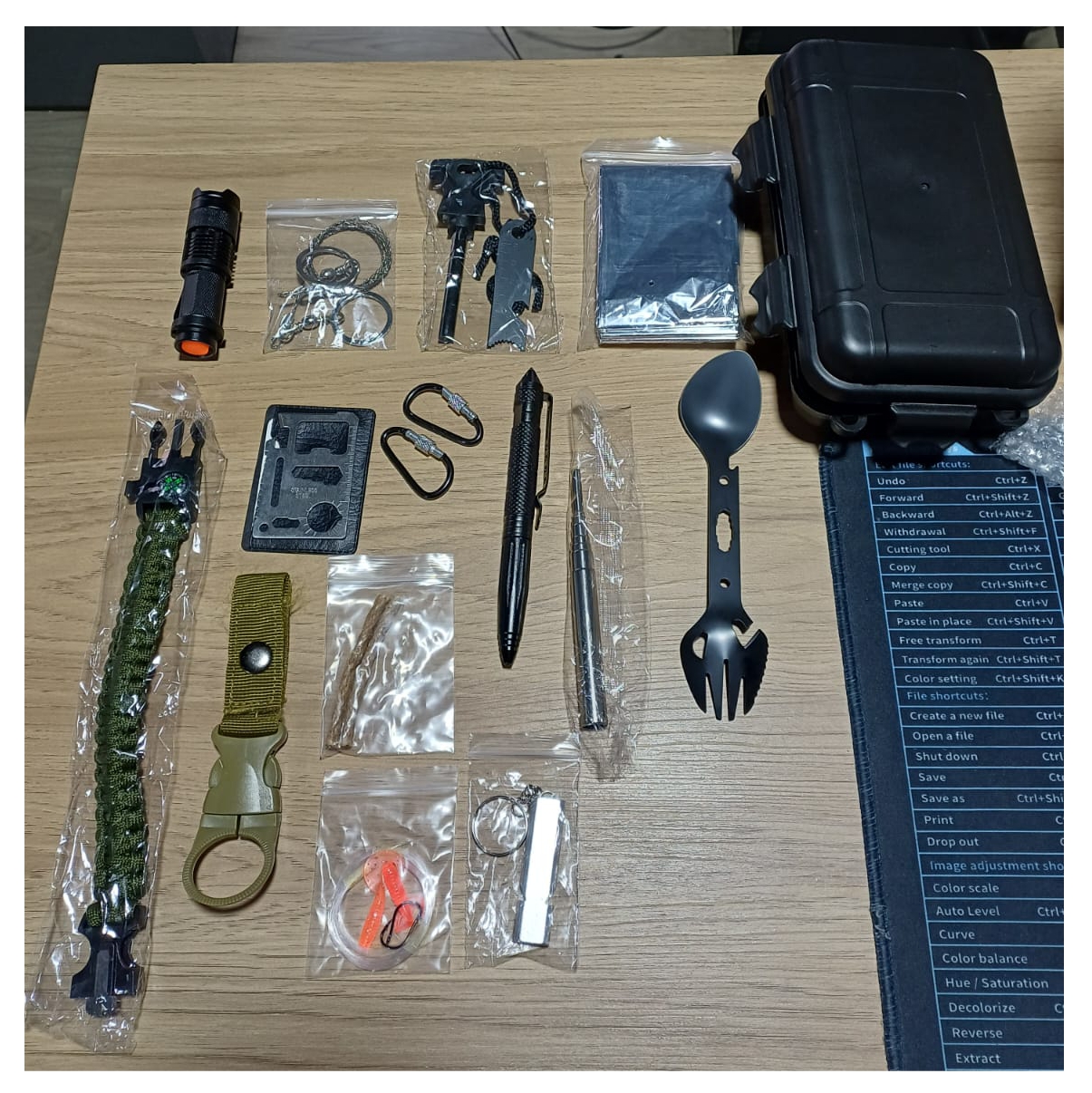 Kit Supervivencia Herramientas Camping